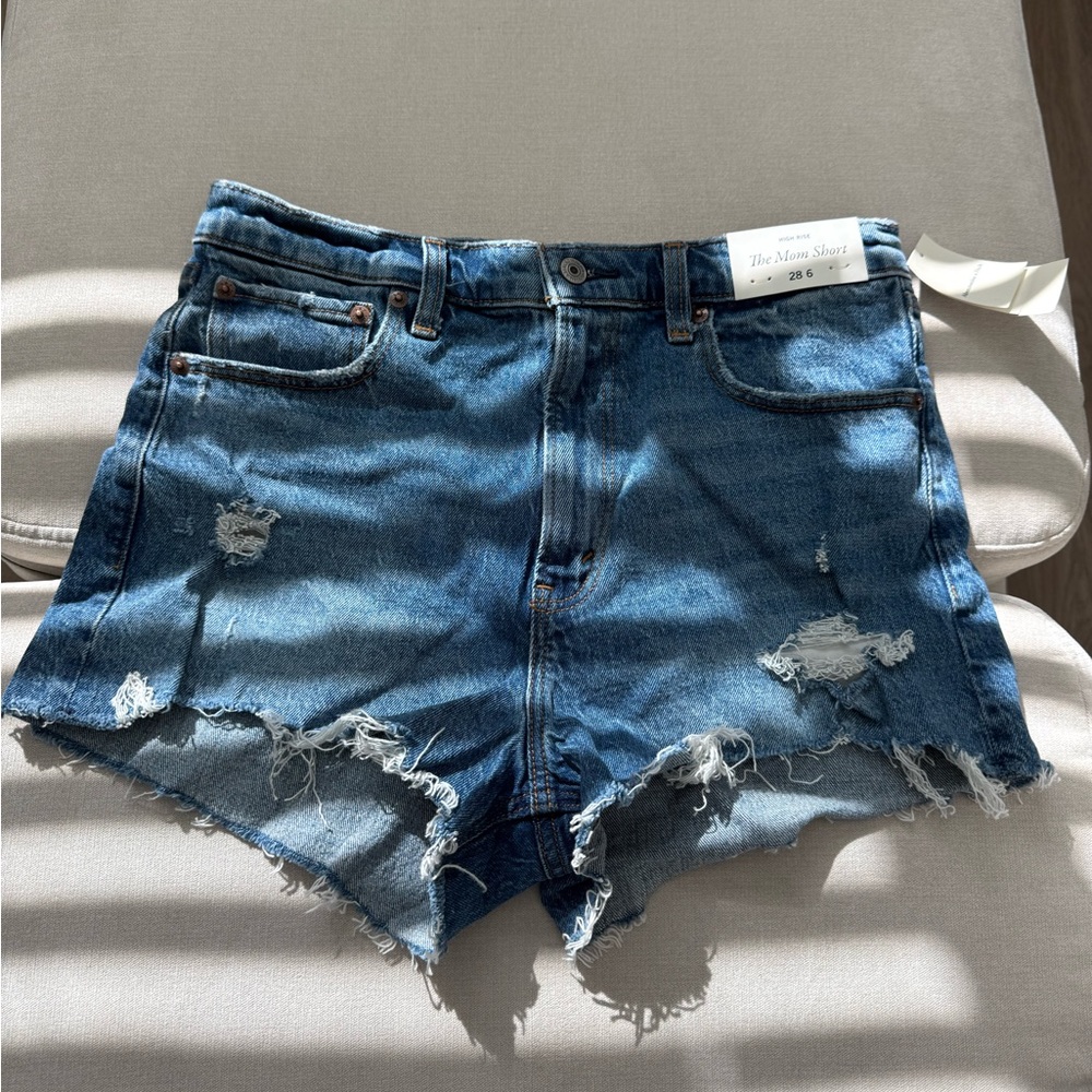 abercrombie & fitch high rise mom short